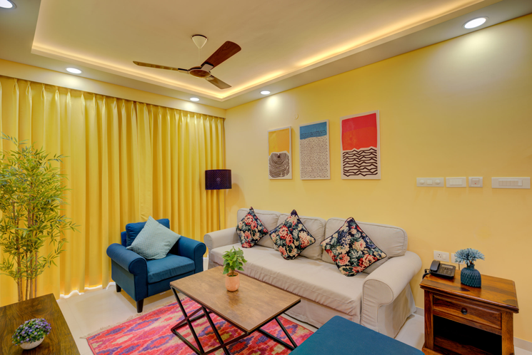 Living Room - Rooms for Rent in South Goa