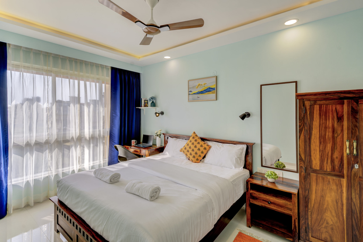 Master Bedroom - Apartment Stay in Goa