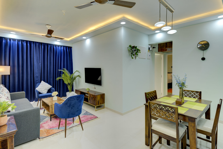 Living Room - Service Apartment in Goa