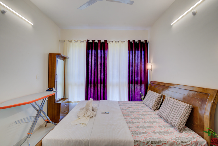 Master Bedroom - Fully Furnished Apartment for Rent in Goa