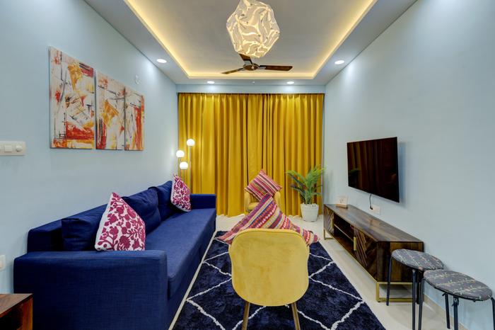 Living Room - Service Apartments in Goa