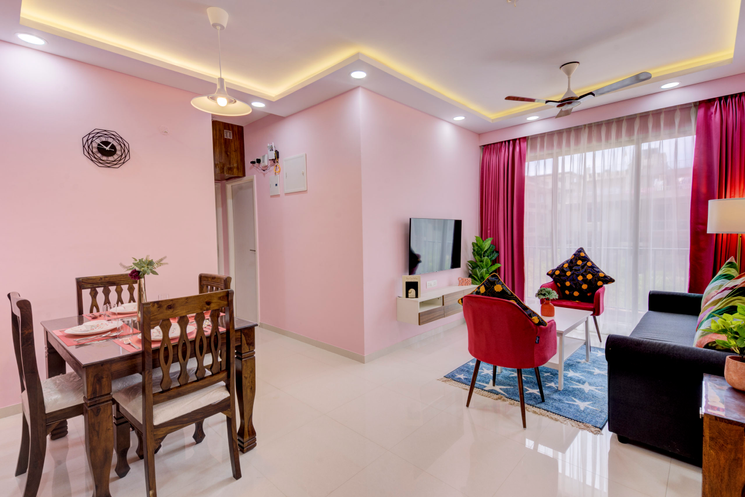 Living Room - Luxury Apartments in Goa for Rent