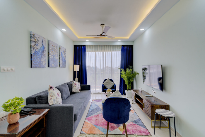 Living Area - Rent Apartment in Goa